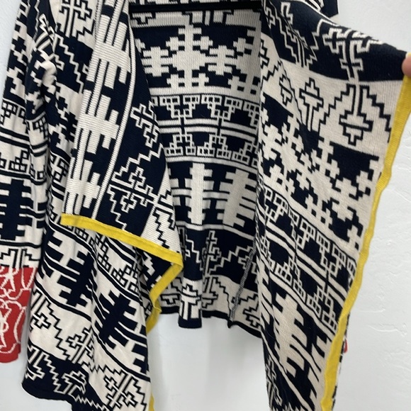 Anthropology SHML cardigan tribal style sweater Sz S multi color long sleeve - Picture 3 of 8
